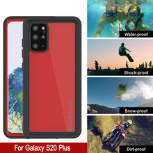 Load image into Gallery viewer, Galaxy S20+ Plus Waterproof Case PunkCase StudStar Red Thin 6.6ft Underwater IP68 Shock/Snow Proof (Color in image: light green)