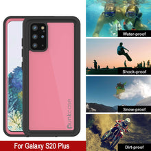 Load image into Gallery viewer, Galaxy S20+ Plus Waterproof Case PunkCase StudStar Pink Thin 6.6ft Underwater IP68 Shock/Snow Proof (Color in image: light green)