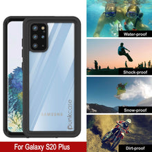 Cargar imagen en el visor de la galería, Galaxy S20+ Plus Waterproof Case PunkCase StudStar Clear Thin 6.6ft Underwater IP68 Shock/Snow Proof (Color in image: light blue)
