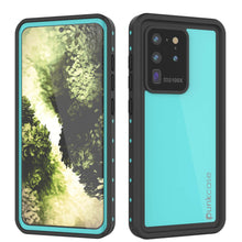 Load image into Gallery viewer, Galaxy S20 Ultra Waterproof Case PunkCase StudStar Teal Thin 6.6ft Underwater IP68 Shock/Snow Proof (Color in image: teal)