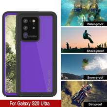 Load image into Gallery viewer, Galaxy S20 Ultra Waterproof Case PunkCase StudStar Purple Thin 6.6ft Underwater IP68 Shock/Snow Proof (Color in image: light green)