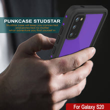 Cargar imagen en el visor de la galería, Galaxy S20 Waterproof Case PunkCase StudStar Purple Thin 6.6ft Underwater IP68 Shock/Snow Proof (Color in image: white)