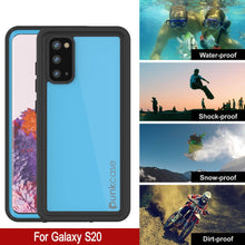Cargar imagen en el visor de la galería, Galaxy S20 Waterproof Case PunkCase StudStar Light Blue Thin 6.6ft Underwater IP68 ShockProof (Color in image: light green)