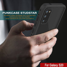 Load image into Gallery viewer, Galaxy S20 Waterproof Case PunkCase StudStar Black Thin 6.6ft Underwater IP68 Shock/Snow Proof (Color in image: white)