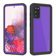 Cargar imagen en el visor de la galería, Galaxy S20 Waterproof Case PunkCase StudStar Purple Thin 6.6ft Underwater IP68 Shock/Snow Proof (Color in image: purple)