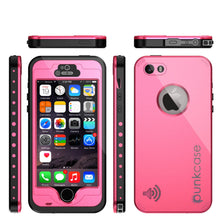 Cargar imagen en el visor de la galería, iPhone 5S/5 Waterproof Case, PunkCase StudStar Pink Case Water/Shock/Dirt Proof | Lifetime Warranty (Color in image: black)