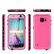 Load image into Gallery viewer, Galaxy S6 Waterproof Case PunkCase StudStar Pink Thin 6.6ft Underwater IP68 Shock/Dirt/Snow Proof (Color in image: black)