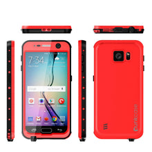 Load image into Gallery viewer, Galaxy S6 Waterproof Case PunkCase StudStar Red Thin 6.6ft Underwater IP68 Shock/Dirt/Snow Proof (Color in image: pink)