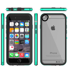 Cargar imagen en el visor de la galería, Apple iPhone 8 Waterproof Case, PUNKcase CRYSTAL 2.0 Teal W/ Attached Screen Protector | Warranty (Color in image: Black)