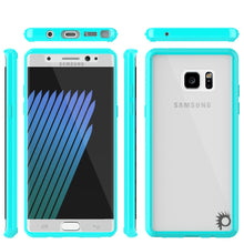 Load image into Gallery viewer, Note 7 Case Punkcase® LUCID 2.0 Teal Series w/ PUNK SHIELD Screen Protector | Ultra Fit (Color in image: clear)