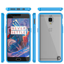 Cargar imagen en el visor de la galería, OnePlus 3 Case Punkcase® LUCID 2.0 Light Blue Series w/ SHIELD GLASS Lifetime Warranty Exchange (Color in image: black)