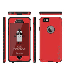 Cargar imagen en el visor de la galería, iPhone 6S+/6+ Plus Waterproof Case, PUNKcase StudStar Red w/ Attached Screen Protector | Warranty (Color in image: white)
