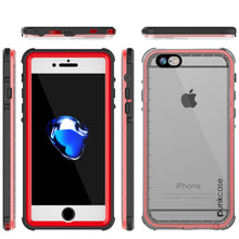 Load image into Gallery viewer, Apple iPhone 7 Waterproof Case, PUNKcase CRYSTAL Red W/ Attached Screen Protector | Warranty (Color in image: Black)