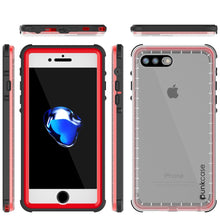Cargar imagen en el visor de la galería, iPhone 8+ Plus Waterproof Case, PUNKcase CRYSTAL Red W/ Attached Screen Protector | Warranty (Color in image: pink)