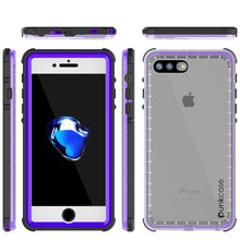 Cargar imagen en el visor de la galería, iPhone 8+ Plus Waterproof Case, PUNKcase CRYSTAL Purple W/ Attached Screen Protector | Warranty (Color in image: pink)
