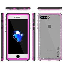 Cargar imagen en el visor de la galería, iPhone 8+ Plus Waterproof Case, PUNKcase CRYSTAL Pink W/ Attached Screen Protector | Warranty (Color in image: teal)