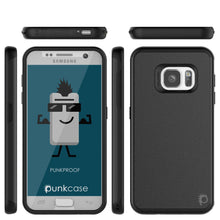 Load image into Gallery viewer, Galaxy s7 Case PunkCase Galactic Black Series Slim Armor Soft Cover Case w/ Tempered Glass (Color in image: silver)