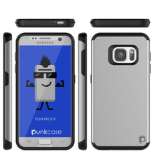 Load image into Gallery viewer, Galaxy s7 Case PunkCase Galactic Silver Slim Protective Armor Soft Cover Case w/ Tempered Glass (Color in image: rose gold)