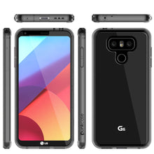 Cargar imagen en el visor de la galería, LG G6 Case Punkcase® LUCID 2.0 Crystal Black Series w/ PUNK SHIELD Screen Protector | Ultra Fit (Color in image: clear)