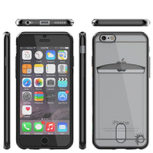 Cargar imagen en el visor de la galería, iPhone 6s/6 Case, PUNKCASE® LUCID Black Series | Card Slot | SHIELD Screen Protector | Ultra fit (Color in image: Silver)