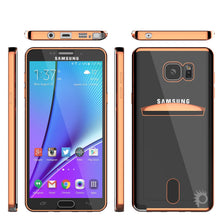 Cargar imagen en el visor de la galería, Galaxy Note 5 Case, PUNKCASE® LUCID Rose Gold Series | Card Slot | SHIELD Screen Protector (Color in image: Balck)