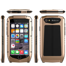 Cargar imagen en el visor de la galería, iPhone 6s/6 Case, Punkcase Metallic PRO Gold Series Cover W/ Attached Screen Protector | Touch-ID (Color in image: Black)