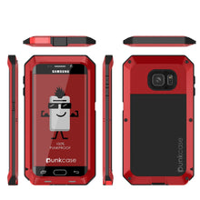 Load image into Gallery viewer, Galaxy S7 EDGE Case, PUNKcase Metallic Red Shockproof Slim Metal Armor Case (Color in image: gold)