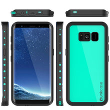 Cargar imagen en el visor de la galería, Galaxy S8 Plus Waterproof Case PunkCase StudStar Teal Thin 6.6ft Underwater IP68 Shock/Snow Proof (Color in image: light blue)