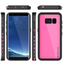 Load image into Gallery viewer, Galaxy S8 Plus Waterproof Case PunkCase StudStar Pink Thin 6.6ft Underwater IP68 Shock/Snow Proof (Color in image: light blue)