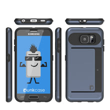Load image into Gallery viewer, Galaxy S6 EDGE Case PunkCase CLUTCH Navy Series Slim Armor Soft Cover Case w/ Screen Protector (Color in image: Pink)