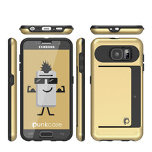 Load image into Gallery viewer, Galaxy s6 Case PunkCase CLUTCH Gold Series Slim Armor Soft Cover Case w/ Tempered Glass (Color in image: White)