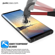 Cargar imagen en el visor de la galería, Galaxy Note 9 Black Punkcase Glass SHIELD Tempered Glass Screen Protector 0.33mm Thick 9H Glass