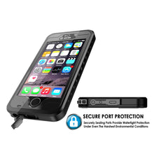 Cargar imagen en el visor de la galería, iPhone 5S/5 Waterproof Case, PunkCase StudStar Black Case Water/Shock/Dirt Proof | Lifetime Warranty (Color in image: purple)