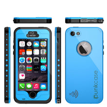 Cargar imagen en el visor de la galería, iPhone 5S/5 Waterproof Case, PunkCase StudStar Light Blue Water/Shock/Dirt Proof | Lifetime Warranty (Color in image: black)