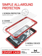 Cargar imagen en el visor de la galería, iPhone 6S Case, Ghostek® Covert Rose Pink, Premium Armor | Lifetime Warranty Exchange (Color in image: peach)