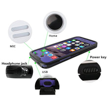 Cargar imagen en el visor de la galería, iPhone 6S+/6+ Plus Waterproof Case, Punkcase SpikeStar Purple Thin Fit 6.6ft Underwater IP68 (Color in image: light blue)