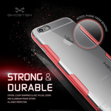 Cargar imagen en el visor de la galería, iPhone 6s Plus Case Red Ghostek Cloak, Slim Protective Armor w/ Tempered Glass | Lifetime Warranty (Color in image: pink)
