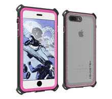 Cargar imagen en el visor de la galería, iPhone 8+ Plus Waterproof Case, Ghostek Nautical Series for iPhone 8+ Plus | Slim Underwater Protection | Adventure Duty | Swimming (Pink) (Color in image: Pink)