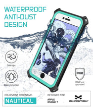 Cargar imagen en el visor de la galería, iPhone 7 Case, Ghostek Nautical Series for iPhone 7 Case | TEAL (Color in image: Black)