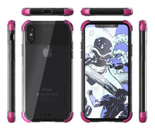 Cargar imagen en el visor de la galería, Apple iPhone X Case, Ghostek Covert 2 Series Stylish Durable with Diamond Grip | Shock Reduction with Silicone Gel Corners | Pink (Color in image: Black)