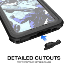 Cargar imagen en el visor de la galería, iPhone X Waterproof Case, Ghostek Nautical Military Grade Shock & Drop Tested | Face ID Compatible – Retail Packaging | Black (Color in image: Red)