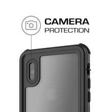 Cargar imagen en el visor de la galería, iPhone X Waterproof Case, Ghostek Nautical Military Grade Shock & Drop Tested | Face ID Compatible – Retail Packaging | Black
