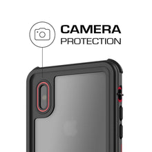 Cargar imagen en el visor de la galería, Apple iPhone X Waterproof Case, Ghostek Nautical Underwater Full Sealed Cover | Military Grade Standard Drop Tested Certified + Built-In Screen Protector | Red