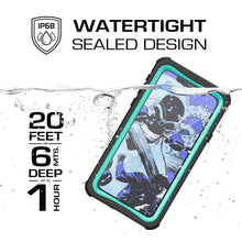 Cargar imagen en el visor de la galería, iPhone X Waterproof Case, Ghostek Nautical Series Extreme Durable Tough Cover | Hybrid Impact Rugged Outdoor Design | Teal