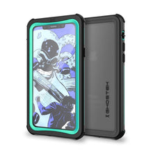 Cargar imagen en el visor de la galería, iPhone X Waterproof Case, Ghostek Nautical Series Extreme Durable Tough Cover | Hybrid Impact Rugged Outdoor Design | Teal (Color in image: Teal)
