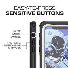 Cargar imagen en el visor de la galería, iPhone X Waterproof Case, Ghostek Nautical Series Full Body Shockproof Armor Design | Dustproof Snowproof Dirtproof Underwater Swimming Diving Floating Slim Fit Supports Wireless Charging | White