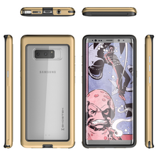 Cargar imagen en el visor de la galería, Galaxy Note 8, Ghostek Atomic Slim Galaxy Note 8 Case Shockproof Impact Hybrid Modern Design | Gold (Color in image: Silver)