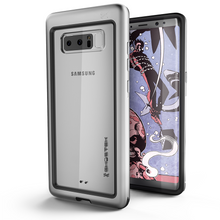 Cargar imagen en el visor de la galería, Galaxy Note 8, Ghostek Atomic Slim Galaxy Note 8 Case Shockproof Impact Hybrid Modern Design | Silver (Color in image: Silver)