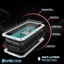 Cargar imagen en el visor de la galería, iPhone SE/5/5s Case, Punkcase® METALLIC Series WHITE w/ TEMPERED GLASS | Aluminum Frame (Color in image: Black)