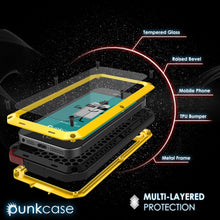 Cargar imagen en el visor de la galería, iPhone SE/5/5s Case, Punkcase® METALLIC Series NEON w/ TEMPERED GLASS | Aluminum Frame (Color in image: Black)